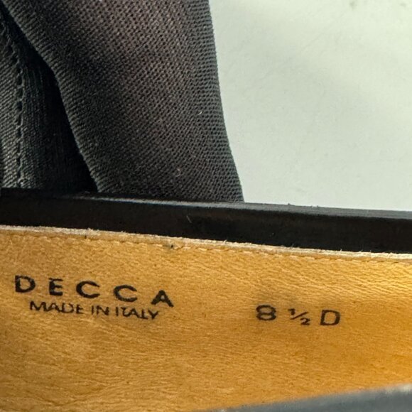 Bally Decca Black Leather Dress Loafers, Size 8 1/2 D - Picture 13 of 14